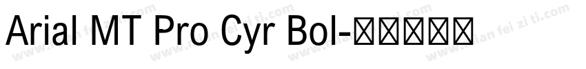 Arial MT Pro Cyr Bol字体转换
